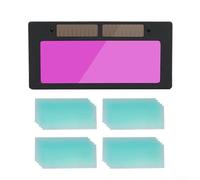 Gafas de soldadura de atenuación automática con suministro de energía solar y lente ajustable de nivel T para uso en soldadura eléctrica y de argón (A)