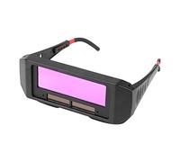 Gafas de Soldar con Oscurecimiento Automático Solar LCD, Careta para Soldar Electronica Protectora de Seguridad para Soldador con Pantalla Ajustable Antivaho y Antideslumbrante Negro