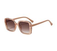Gafas de sombra para jóvenes con marco cuadrado de gran tamaño y lentes degradados en policarbonato construido para salidas, gafas de sol cuadradas juveniles, lentes degradadas, marco de gran tamaño