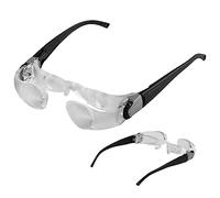 Gafas de televisión, lupas ajustables 4 aumentos, lupa portátil antideslumbrante para personas mayores con presbicia que miran televisión para lectura con baja visión, lectura para uso diario