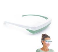Gafas de Terapia de Luz Luminette 3 - Lampara Luminoterapia Portátil para Usar - Luz Blanca Azulada - Alivio Natural para el Sueño, Estado de Ánimo Estacional y Jet Lag - Lámpara Solar (verde)