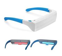 Gafas de terapia de luz roja para la salud ocular y la mejora de la visión, gafas de terapia de luz azul portátiles, ideales para dormir, trastornos del estado de ánimo estacionales y jet lag