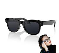 Gafas De Traducción Inteligentes, Gafas De Sol Con Audio Y Soporte Para Traducción, Reconocimiento De Imagen De Cámara, Gafas De Sol Inalámbricas De Oído Abierto Para Llamadas De Música.,Black