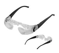 Gafas de TV, lupas, Gafas de Aumento Ajustables 4X, Lupa portátil antideslumbrante, Ideal para Personas Mayores con miopía Que Miran televisión para Lectura con Baja visión, Lectura