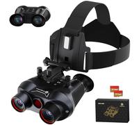 Gafas de visión nocturna 3D VR, prismáticos recargables montados en la cabeza con pantalla gigante integrada, video 4K, fotos de 36 MP y zoom digital 6X, incluye tarjeta TF de 32 GB