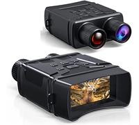 Gafas de visión nocturna, Binoculares Dispositivo de visión nocturna R6 850nm Infrarrojo 1080P HD 5X Zoom digital Telescopio Exterior Día Noche Uso dual 300m(R6 Standard)