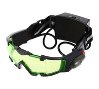 Gafas de visión nocturna, lente verde led gafas espías con banda ajustable, juguetes frescos anti-estampado a prueba de viento para la caza de carreras de bicicletas, juguetes