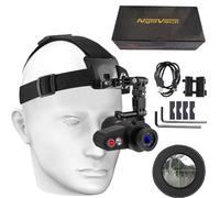 Gafas de visión nocturna, zoom óptico 7X, distancia visual de 850 nm, monocular recargable con correa elástica para la cabeza y cursor cruzado