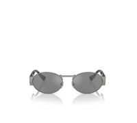 Versace Unisex Versace VE2264 10016G Gafas de sol Metal Gris Gris Redonda Reflejado Espejo