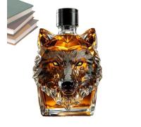 Gafas De Whisky Para Hombres - Decantador De Whisky | Wolf Crested Wine Cup | Wolf Shape Wine Cup | Innovador Tema De Wolf Botella De Whisky Tema De Vintage Para Barras De Trabajo En