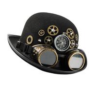 Gafas desmontables y brújulas remachadas con remache ovalado, accesorio de disfraz de Halloween para aventuras al aire libre, gafas Steampunk ajustables