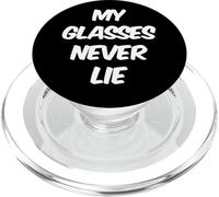 Gafas Divertidas Citas Texto Funny My Glasses Never Lie PopSockets PopGrip para MagSafe