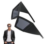 Gafas divertidas, gafas de sol novedosas de gran tamaño, 5.91 x 3.15 pulgadas, protección UV, accesorio de moda atrevido, accesorio de fiesta para artistas de baile, festivales, viajes de vacaciones