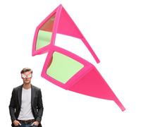 Gafas divertidas, gafas de sol novedosas de gran tamaño, 5.91 x 3.15 pulgadas, protección UV, accesorio de moda atrevido, accesorio de fiesta para artistas de baile, festivales, viajes de vacaciones