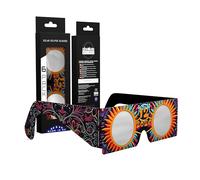 Gafas Eclipse Solar Homologadas ISO 12312-2 CE EPI | Gafas de Eclipse Solar | Fabricante Europeo Reconocido AAS | Eclipse Total España 2026 | Sunburst | Pack de 6