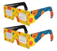 Gafas Eclipse Solar Homologadas ISO 12312-2 CE EPI | Gafas de Eclipse Solar | Fabricante Europeo Reconocido AAS | Eclipse Total España 2026 | Fun | Pack de 2