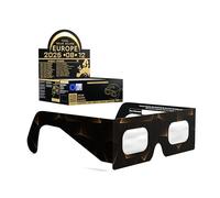 Gafas Eclipse Solar Homologadas ISO 12312-2 CE EPI | Lentes para Eclipse Solar | Fabricante Europeo Reconocido AAS | Eclipse Total España 2026 | Goldline | Pack de 50