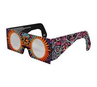 Gafas Eclipse Solar Homologadas ISO 12312-2 CE EPI | Lentes para Eclipse Solar | Fabricante Europeo Reconocido AAS | Eclipse Total España 2026 | Sunburst | Pack de 1