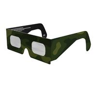 Gafas Eclipse Solar Homologadas ISO 12312-2 CE EPI | Lentes para Eclipse Solar | Fabricante Europeo Reconocido AAS | Eclipse Total España 2026 | Army | Pack de 1