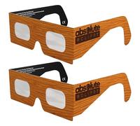 Gafas Eclipse Solar Homologadas ISO 12312-2 CE EPI | Lentes para Eclipse Solar | Fabricante Europeo Reconocido AAS | Eclipse Total España 2026 | Wood | Pack de 2