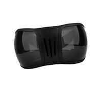 Gafas ecuestres con protección UV para carreras de caballos para juegos de senderos al aire libre, negro y gris, 15 x 27 cm