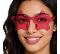 Gafas Estrella: Gafas De Estrella Sin Marco, Gafs De Protección Solar | Anteojos Para Fotomatón | Para Mujeres Hombres De Cumpleaños Festivales De Música Eventos Temáticos De Halloween C