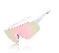 Gafas Fotocromaticas Gafas de Sol Deportivas Hombres Mujeres Gafas de Sol Polarizadas Ciclismo Gafas de Running para MTB Carretera Ciclismo Ciclismo Esquí Ciclismo Running con UV400 (Rosa)