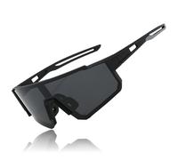 Gafas Fotocromaticas Gafas de Sol Deportivas Hombres Mujeres Gafas de Sol Polarizadas Ciclismo Gafas de Running para MTB Carretera Ciclismo Ciclismo Esquí Ciclismo Running con UV400(Negro)