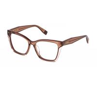 Gafas Furla VFU828V Marron chiaro trasparente lucido 53/16/140 para Mujer