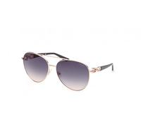 Guess Gafas de sol GU00158 C61 28W - Metal Piloto Oro rosa brillante, 61 mm