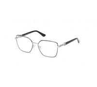 Guess Gafas GU50313 Montura metal cuadrada Mujer Negro brillante 55