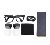 Gafas Inteligentes 1080P 30 fps Bluetooth 5.3, Gafas Inteligentes Servicio de IA y traducción en Varios Idiomas Operación de Clave física Adecuada para Diversos escenarios Viajes