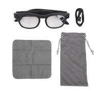 Gafas Inteligentes AI HD de 2MP con Asistencia de Voz, Pulsación Larga del Botón Izquierdo de 2s Activa la Navegación y Recordatorios, con Música Llamadas