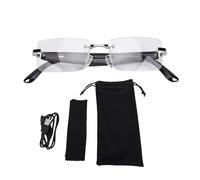 Gafas inteligentes AI Traducción en tiempo real Bluetooth 5.4 Reducción de ruido multifuncional Gafas traductoras AI para viajes de negocios Aprendizaje en el aula Nylon Acero (Plata)