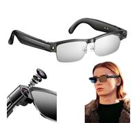 Gafas Inteligentes Con AI 8MP Cámara, Gafas Con Control De Voz, Chat GPT Y Bluetooth 5.4, Gafas Con Protección Contra La Luz Azul, Estabilización De Imagen 1200P, Grabación De Vídeo 1080P(White)