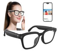 Gafas Inteligentes con CáMara AI (MúSica, Llamadas, Video, Fotos), Gafas De TraduccióN En Tiempo Real, Gafas Bluetooth con Asistente De Voz AI, para Viajes, Reuniones,A
