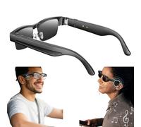 Gafas Inteligentes Con IA | Cámara De 8 MP Y Soporte ChatGPT | Grabación De Video A 1080P | Traducción En Tiempo Real | Estabilización A 1200P | Gafas Inteligentes Con Bluetooth 5.4(Negro)