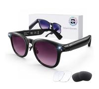 Gafas inteligentes con IA con cámara, gafas de cámara Bluetooth HD de 8 MP, gafas de sol de grabación de video 1080P para mujeres y hombres, traducción en tiempo real, asistente de voz, audio de oído