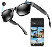 Gafas inteligentes con IA con traducción en tiempo real, cámara integrada, audio Bluetooth y control de voz, ligeras y cómodas de llevar para usuarios diarios y de viaje