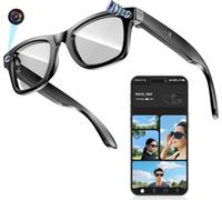 Gafas inteligentes con IA con traducción en tiempo real, cámara integrada, audio Bluetooth y control de voz, ligeras y cómodas de llevar para usuarios diarios y de viaje