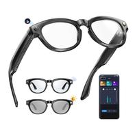 Gafas Inteligentes Con Ia-Lente Fotocromática, Cámara HD 200W Y Altavoces, Fotos Y Vídeos Con Ia, Llamadas De Música, Asistente Voz Y Aplicación Sincronización, Para Viajes
