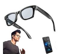Gafas Inteligentes Con Ia Para Hombre Y Mujer, Con Cámara, Ip65, Resistentes Al Agua, Bluetooth, Llamadas, Reproducción De Música, Gafas Inteligentes Para Identificar Imágenes,BlackFrame