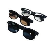 Gafas inteligentes con inteligencia artificial, lentes Bluetooth multifuncionales para hombres y mujeres, gafas de traductor, escuchar música y llamadas para exteriores e interiores (negro)