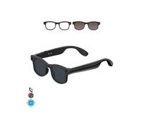 Gafas inteligentes con inteligencia artificial y cámara, traducción en tiempo real, grabación de vídeo y reproducción de música, 17,5 x 14 x 6,2