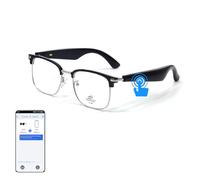 Gafas inteligentes con traducción de inteligencia artificial para hombres y mujeres, Bluetooth 5.4, traducción en tiempo real, antiluz azul, con audio de oído abierto, inalámbricos, Bluetooth, manos