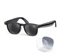 Gafas inteligentes de IA 2026 | Cámara de video POV de 8 MP 2K, grabadora de voz, asistente de IA, transcriptor de reuniones, traducción | Bluetooth de oído abierto | Bloqueo UV, +lentes