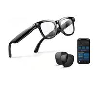 Gafas inteligentes de IA con cámara 4K, audio estéreo de oído abierto con grabación de fotos y video, traducción en tiempo real, batería de 300 mAh, EIS, asistente de voz AI para viajes al aire libre