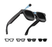 Gafas inteligentes de IA con cámara, gafas de grabación de video 1080P, gafas de cámara de 8 MP, traducción en tiempo real, asistente de voz ChatGPT AI, audio de oreja abierta, gafas de sol