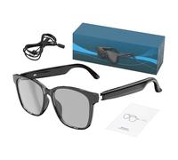 Gafas inteligentes - Eyewear de traducción inalámbrica, electrónica multifuncional, dispositivo visual elegante, herramienta de comunicación portátil con sonido claro | Gafas de lengua para, Negro