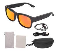 Gafas Inteligentes, Gafas de Sol de Audio Inteligentes Cancelación de Ruido Llamadas Manos Libres Altavoz de Oído Abierto con Conectividad Bluetooth para Juegos Reunión Viajar(Oro Deslumbrante)